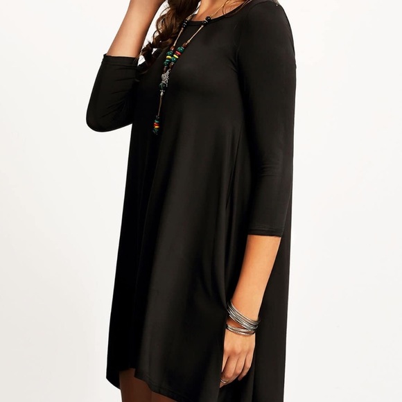 Black Long Sleeve Dress - Picture 2 of 6